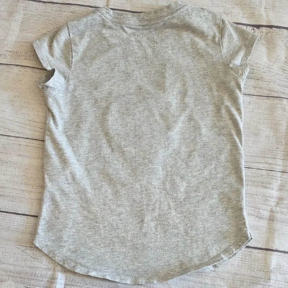 Nike Gray Short Sleeve Tee with Leopard Graphic